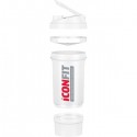 ICONFIT Shaker 500ml Two Compartments (White)