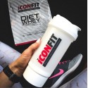 ICONFIT Shaker 500ml Two Compartments (White)