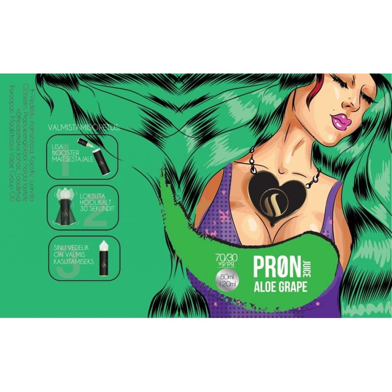 PR0N Juice Aloe Grape 80/120ml | EasySmoke