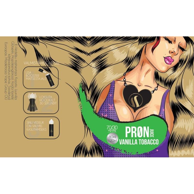 PR0N Juice Vanilla Tobacco 80/120ml | EasySmoke