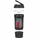 ICONFIT Shaker 500ml Two Compartments (Black)